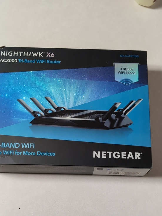 netgear Other - NETGEAR Nighthawk X6 Tri-Band WiFi Router - Black and Blue Packaging